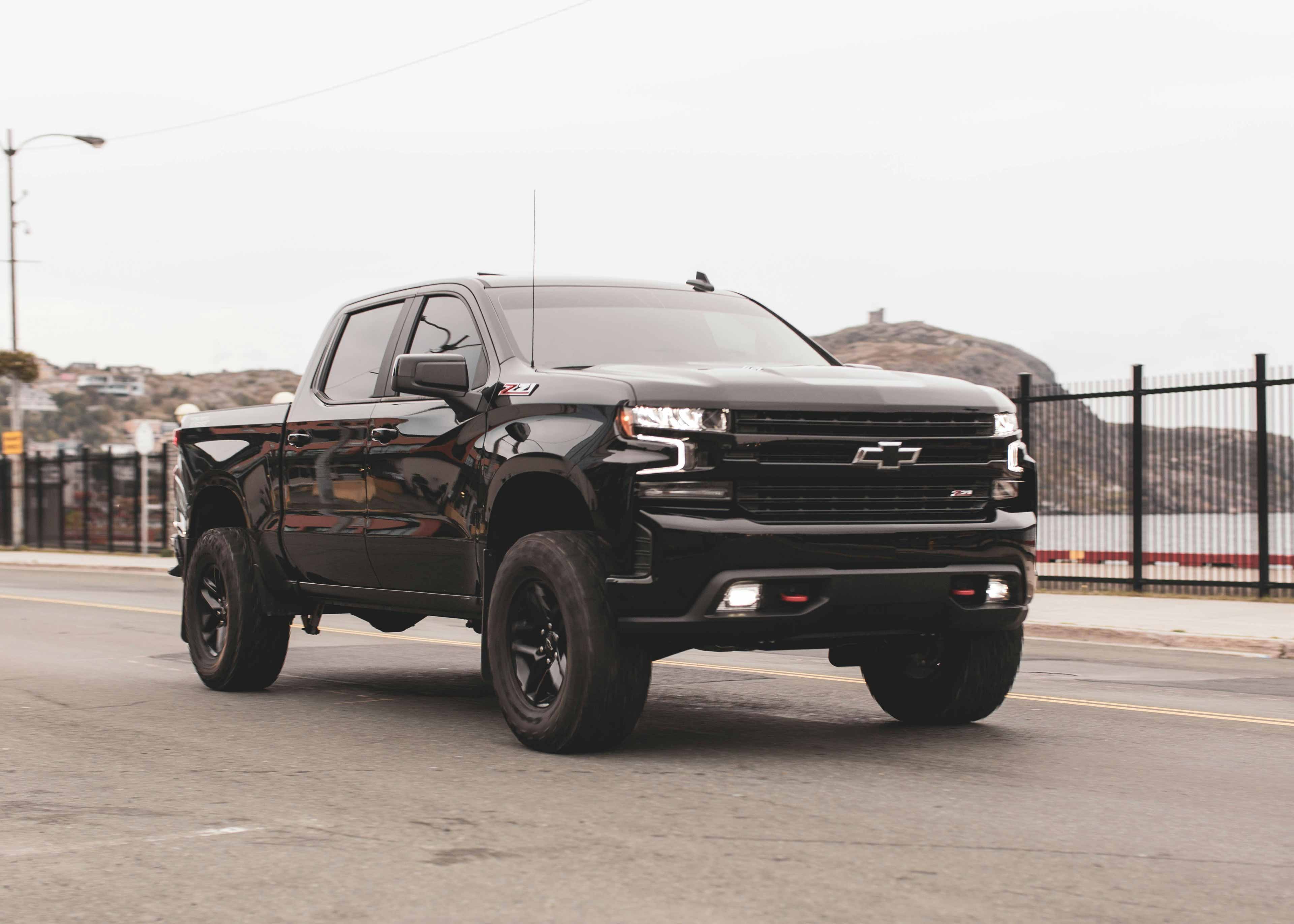 black chevrolet silverado