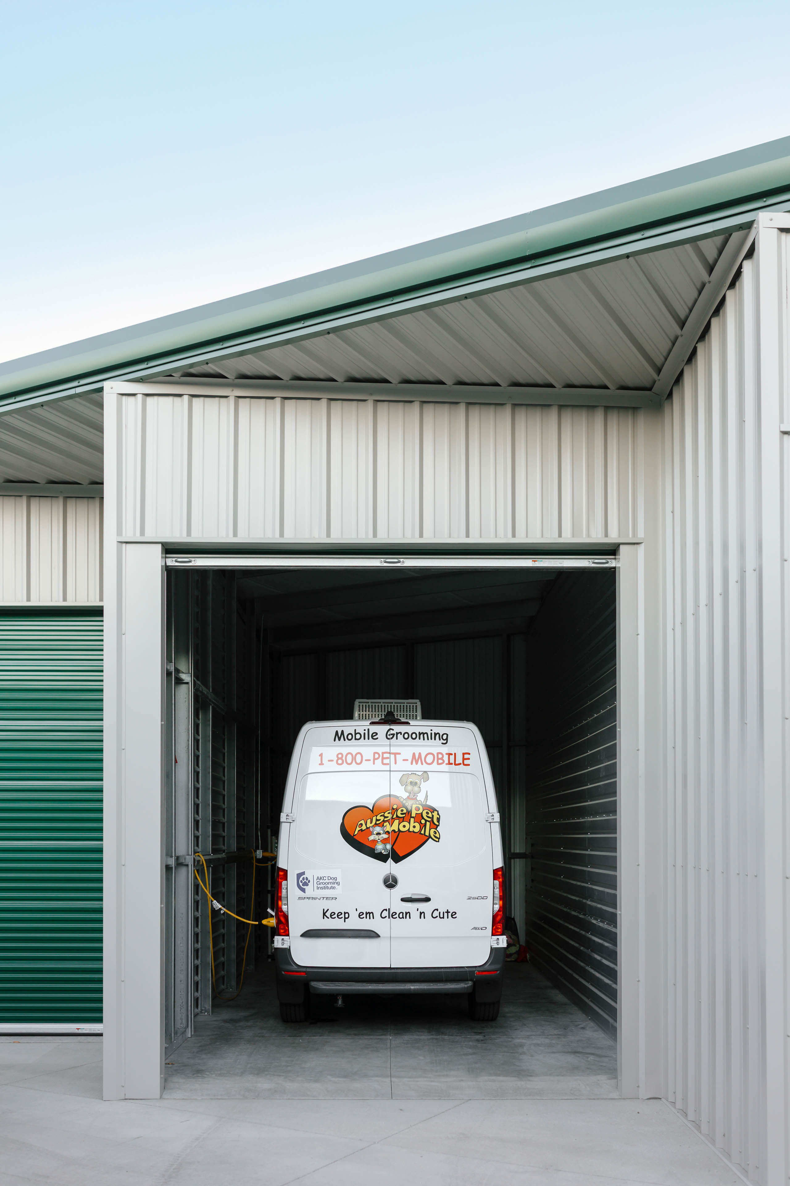 van stored in unit at South Meadows Reno